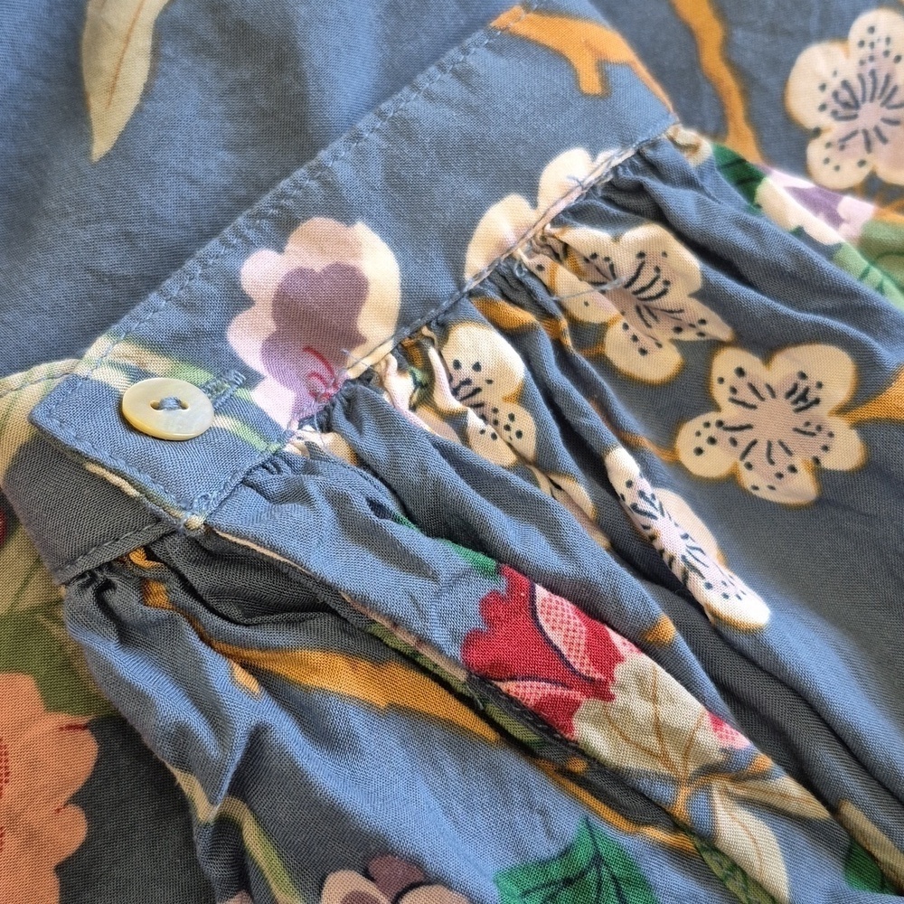 GP & J Baker X H&M Feminine Floral Cottagecore Boho Flowy Top, Size M - US  6 - Picture 6 of 11